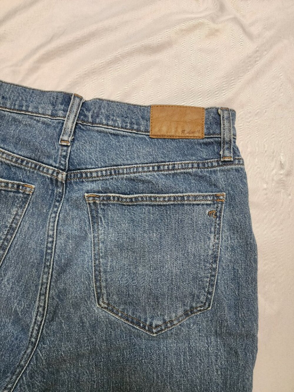 Madewell The Perfect Vintage Jean 29 High Rise Raw Hem Light Wash Straight - Picture 11 of 13